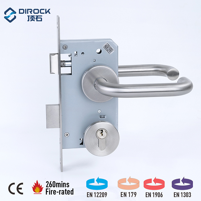 Türdrücker der Güteklasse 4+Escape-Einsteckschloss+Knopf-Profilzylinder