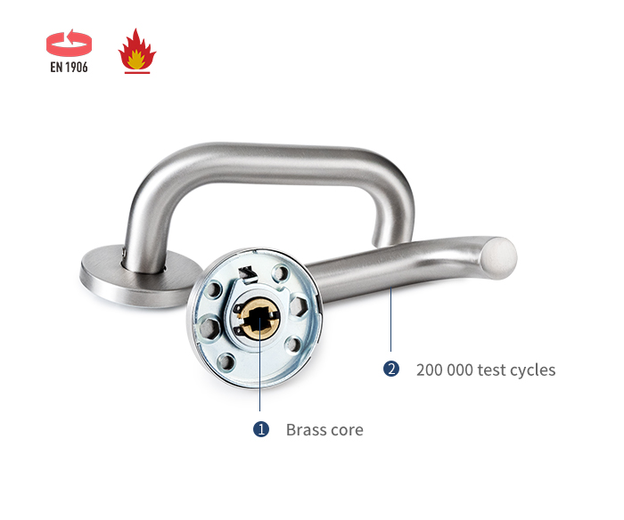 Stainless steel lever door handle SS4003 Hebeltürgriff aus Edelstahl SS4003