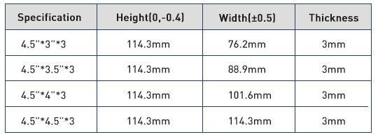 Unterschiedliche Spezifikation des 4,5-Zoll-T&uuml;rscharniers