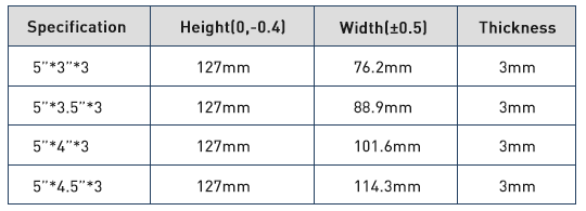 Unterschiedliche Spezifikation des 5-Zoll-T&uuml;rscharniers