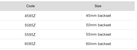 Gr&ouml;&szlig;e des Einsteckschlosses