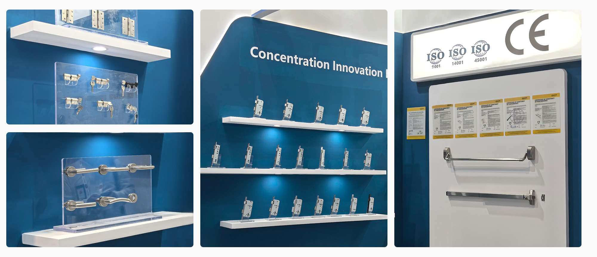 DIROCKs Sortiment an CE-zertifizierten Brandschutz-T&uuml;rbeschl&auml;gen wird ausgestellt