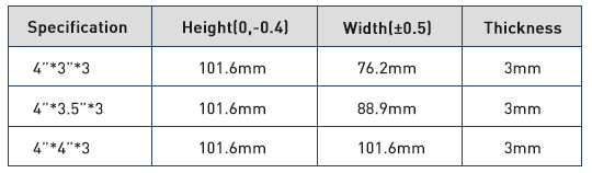 Unterschiedliche Spezifikation des 4-Zoll-T&uuml;rscharniers