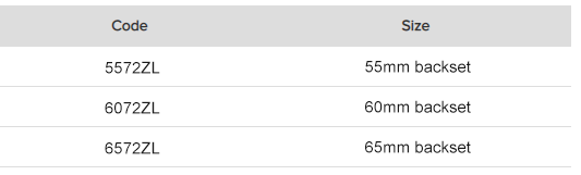 Durchgangs-Einsteckschloss mit Dornma&szlig;