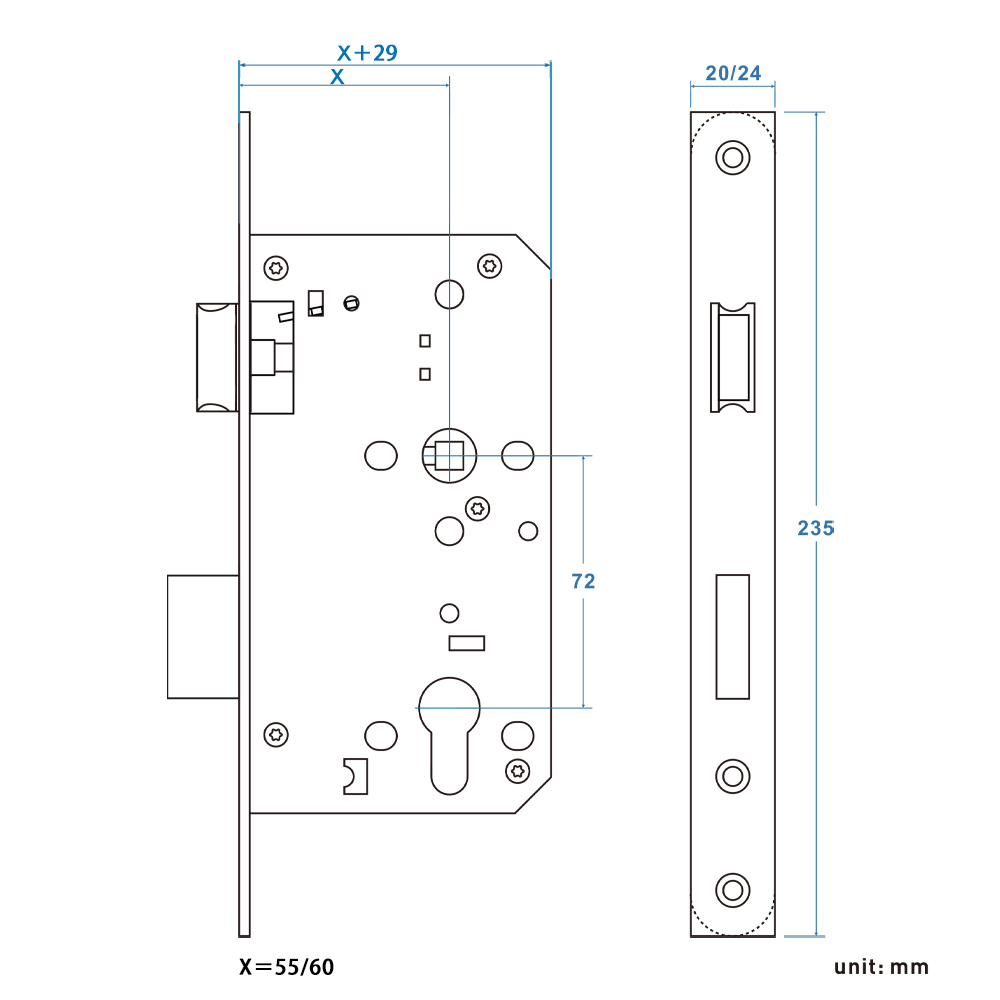 LaNise Lock - Rückwärtsverriegelung im Inneren