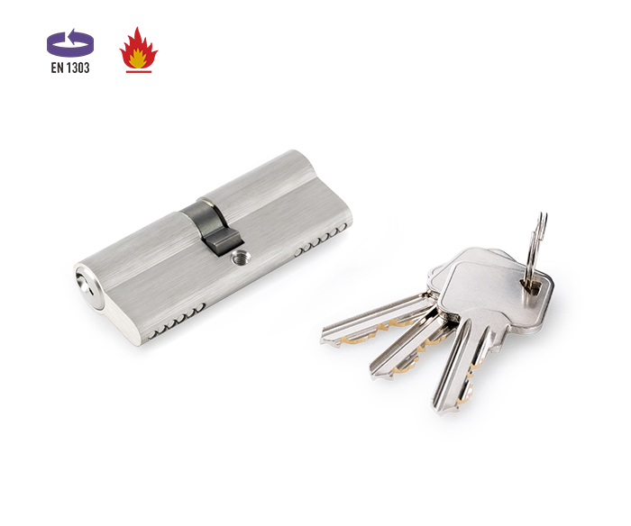 80 mm doppelt offene Euro-Profil-Zylinder aus Messing